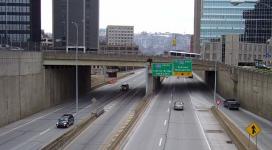 I-579 in downtown Pittsburgh