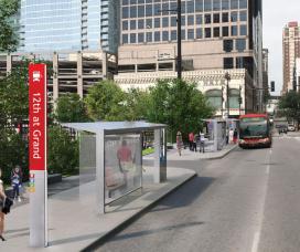 Prospect MAX bus rapid transit rendering