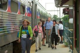 SEPTA train passengers